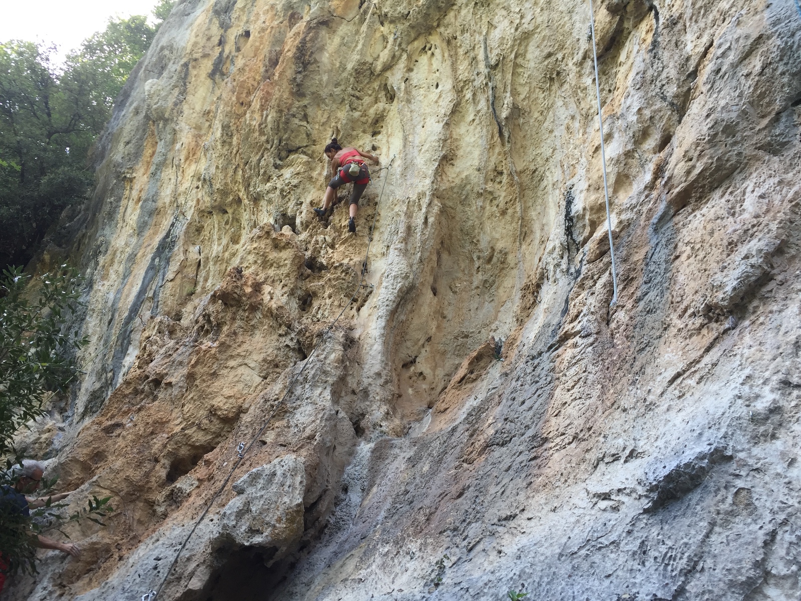 Francesca Ajò on La Botte di Ferro (6b+)