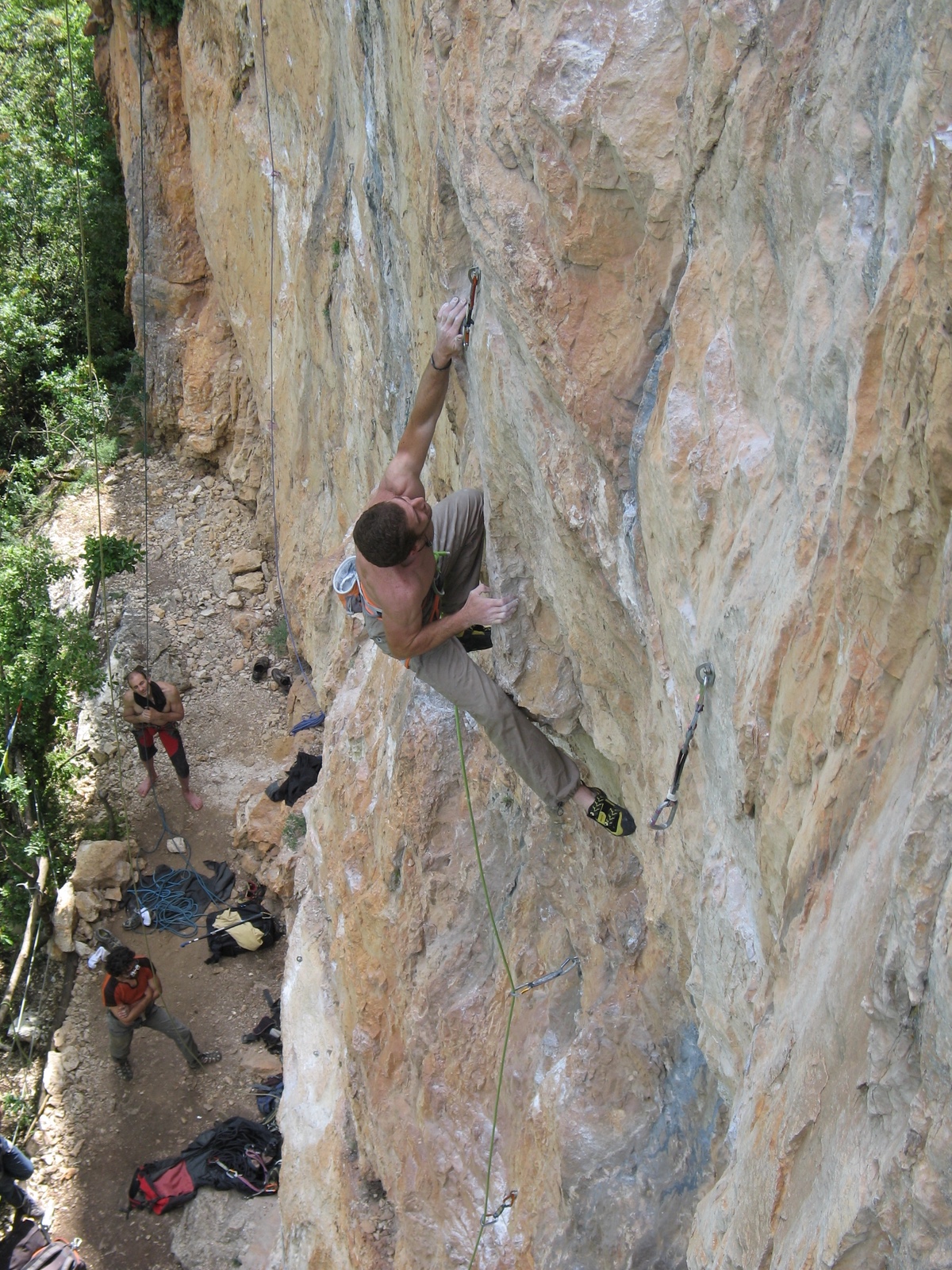 Nicola Capezzuoli on Celebre guerriero (7b+)