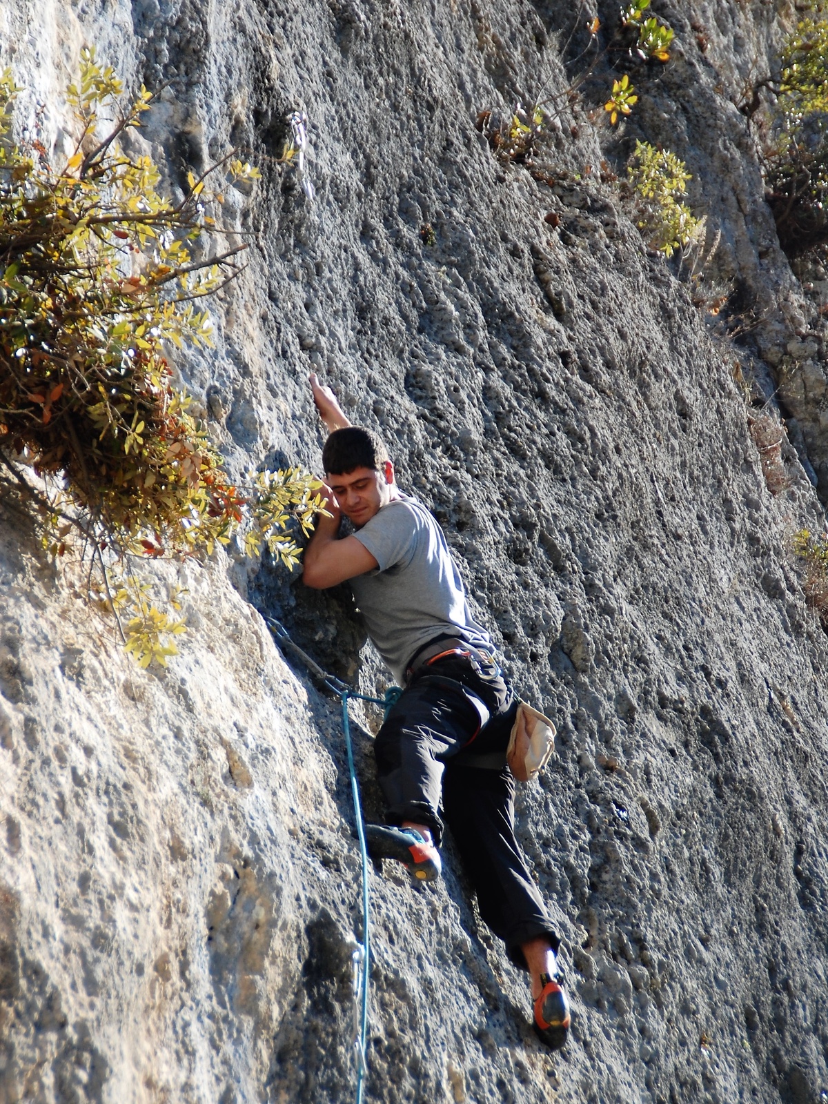 Kristian De Marchi on Fuori dai pendoli (6c+)
