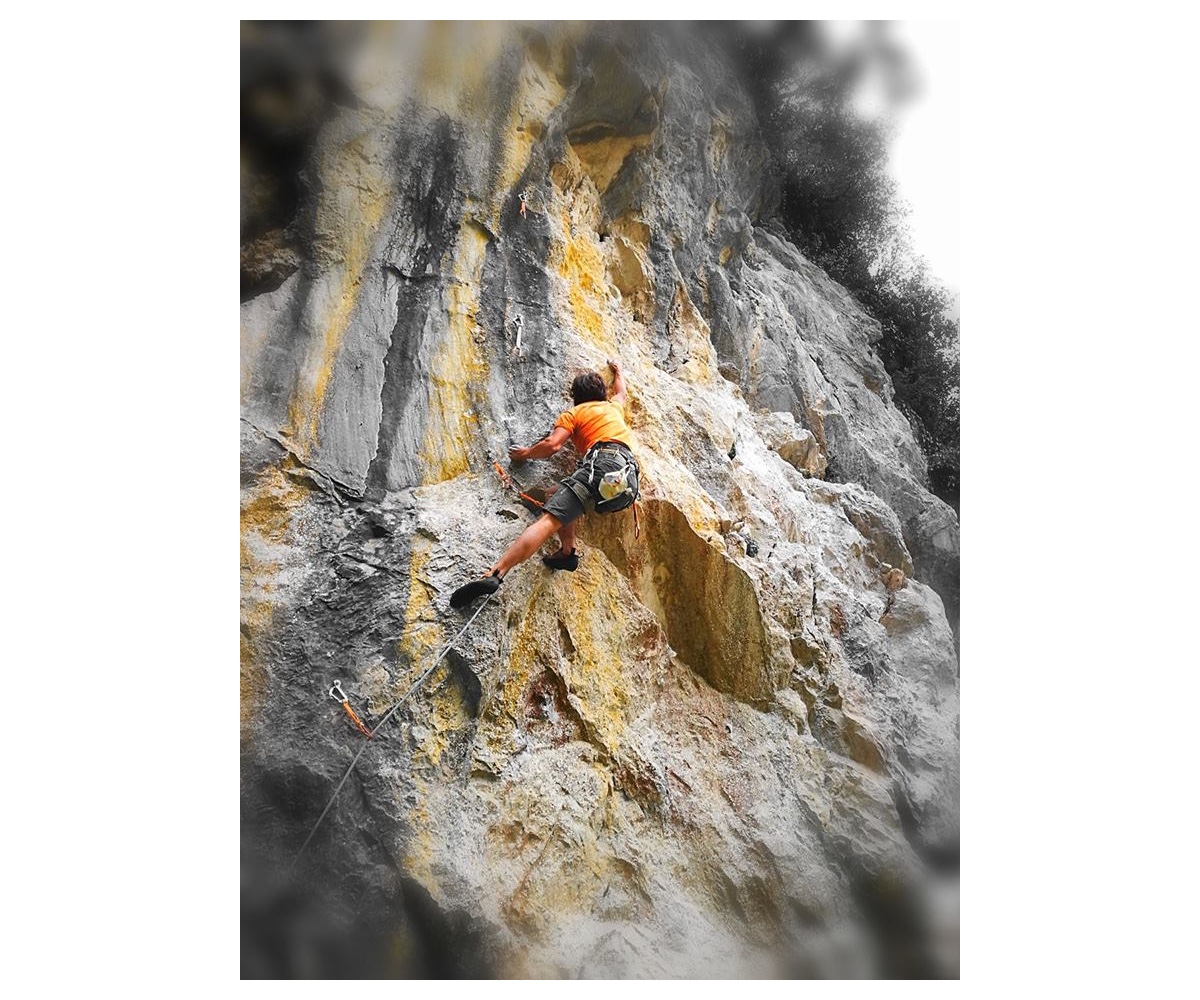 Luciano Mastrantonio on Grado a piacere (7a+)