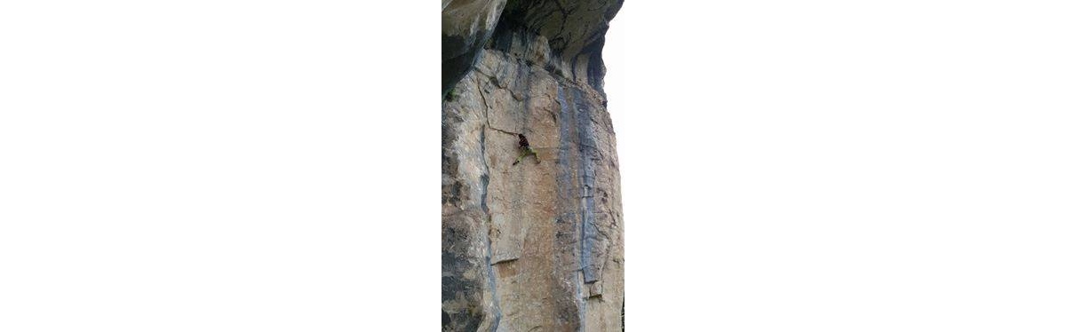 Giordano Renzani on Il Viaggiatore (7c+)