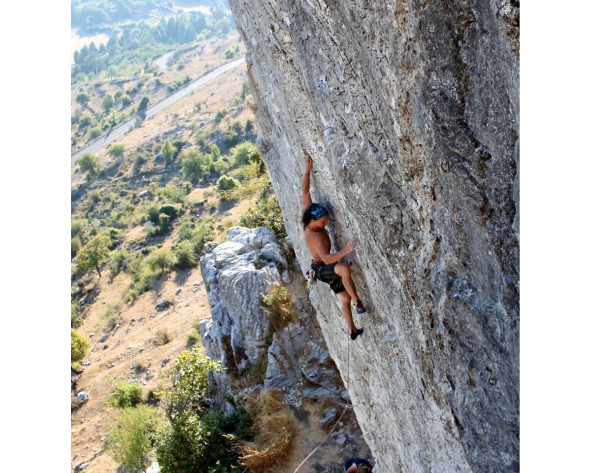 Mattia Fornari on Nuovi Orizzonti (6b)