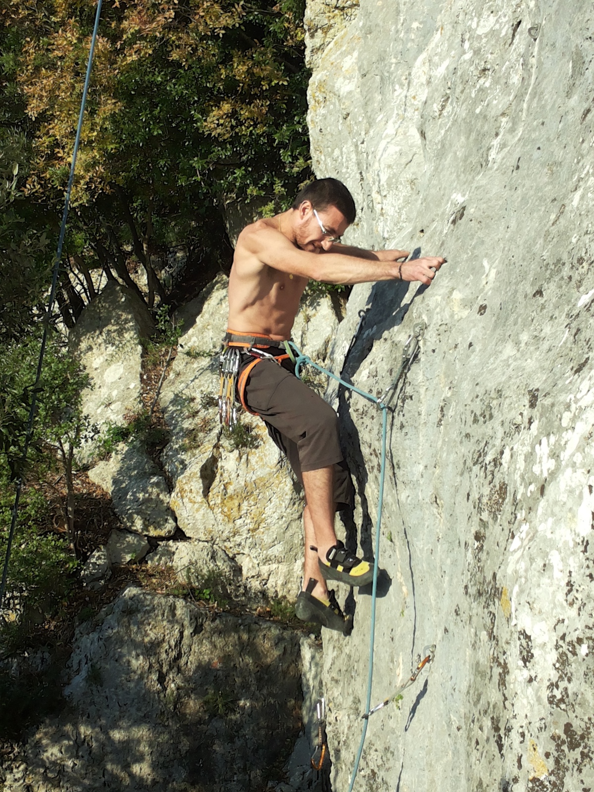 Luigi Martino on Parsifal (7a+/7b)
