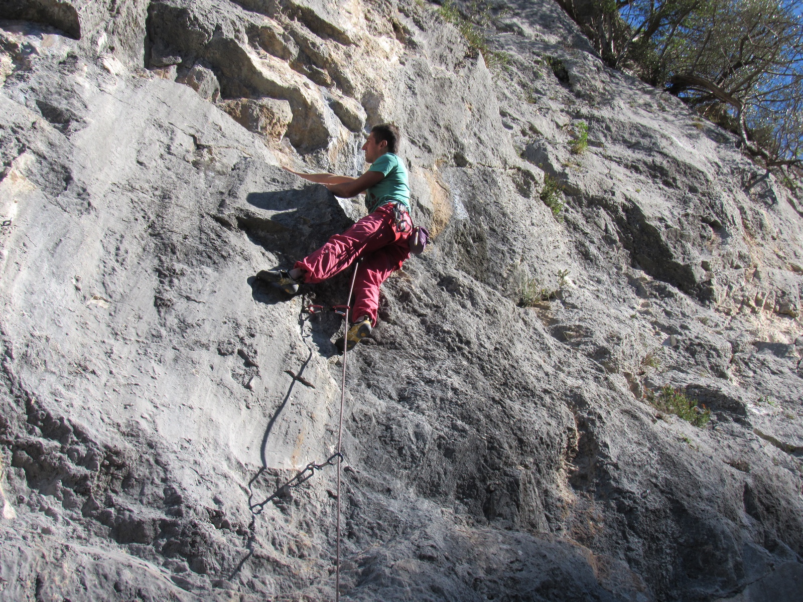Romano Costantini on Pipistrelli (6a+)