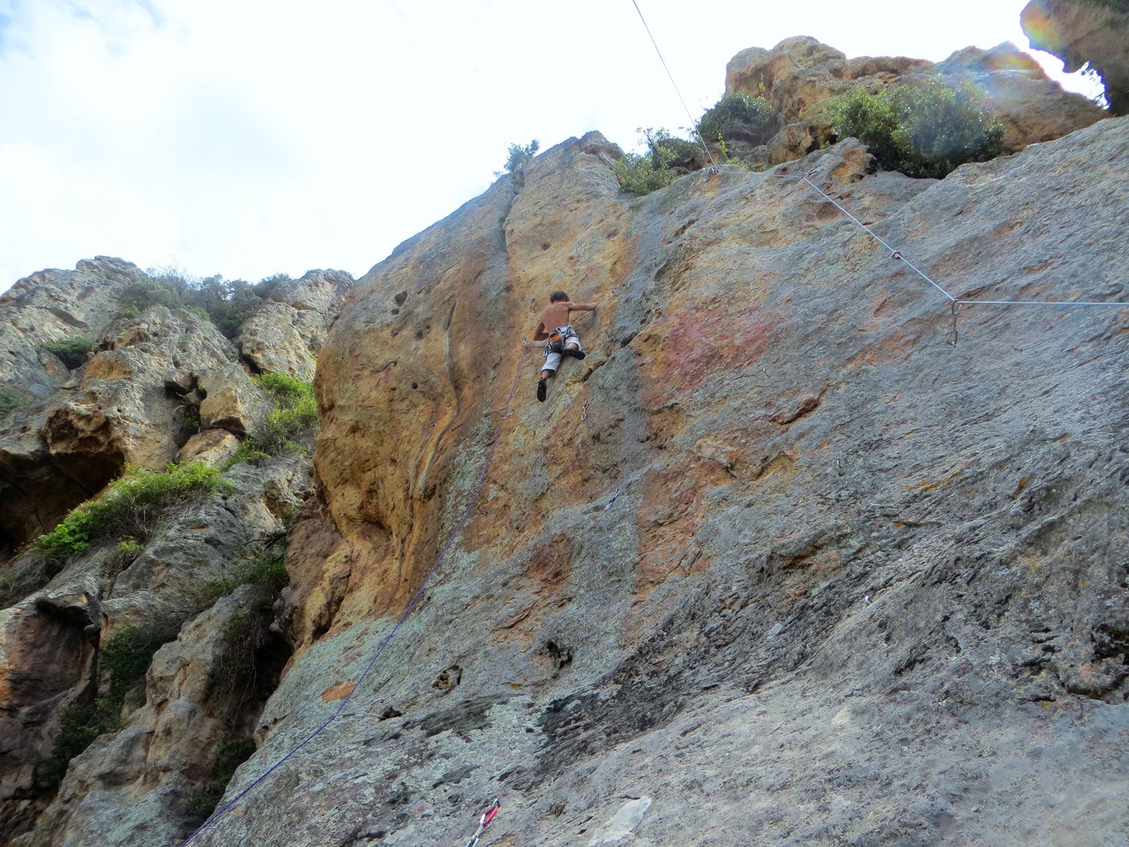 Luca De Simone on Porci con le ali (6b+)
