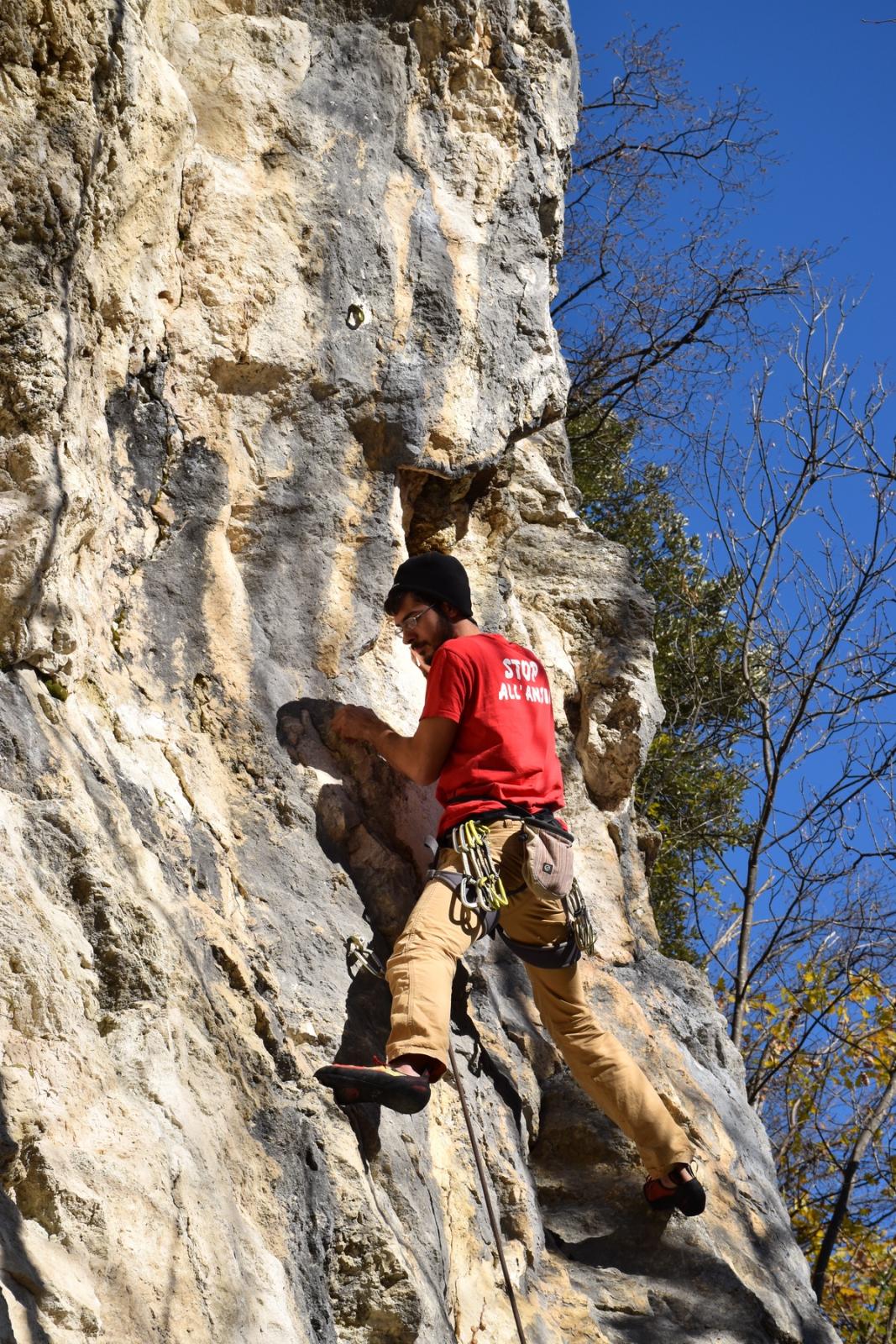 Filippo on Stivale zavorrato (5c+)