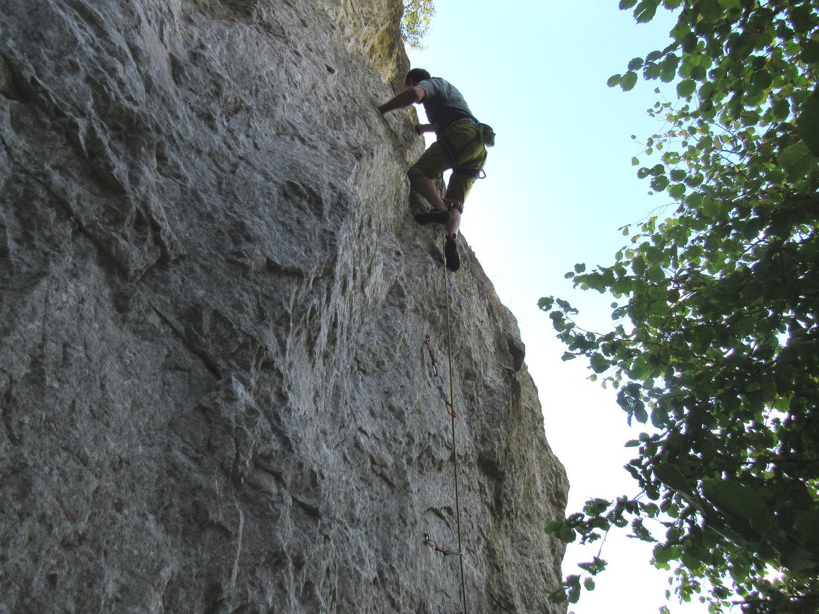 Ermanno Busetti on Svaso ribelle (7a+)