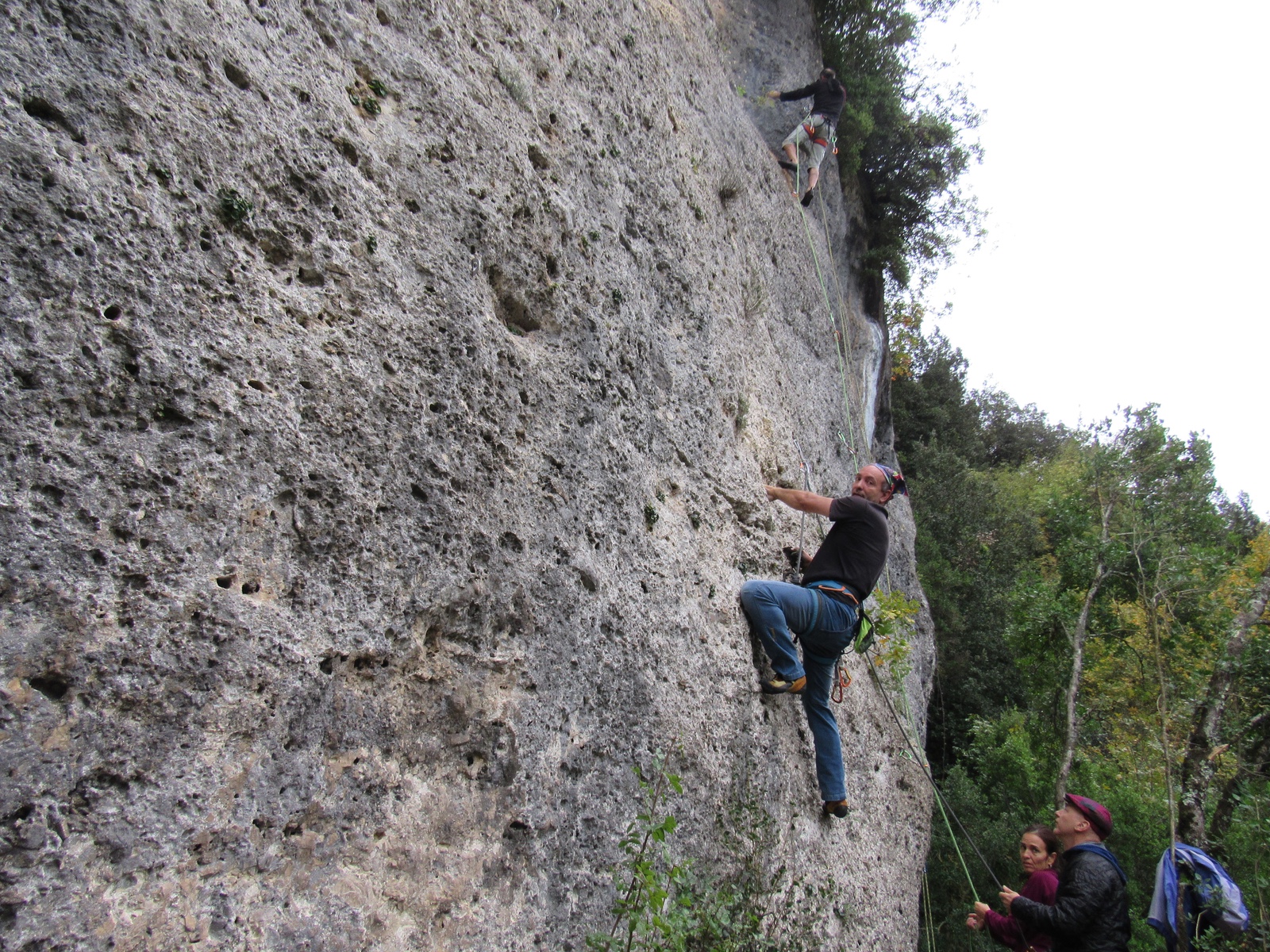 Ermanno Busetti posing on Tuca tuca (5b)