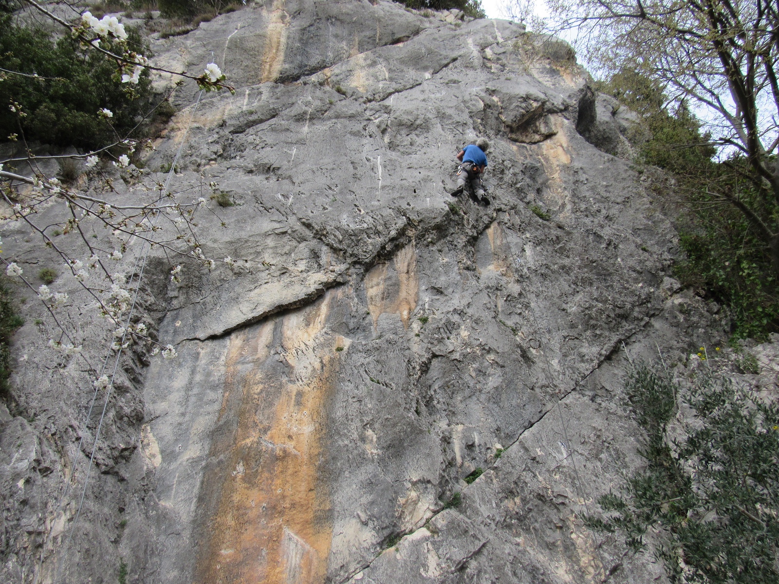Fabio Droghini, named Lupo, on Vai Lupo (5c)