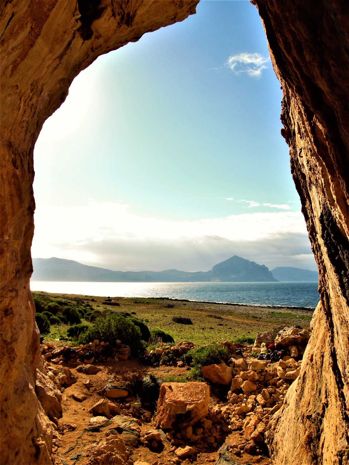Calamancina: the view from the Grande Grotta