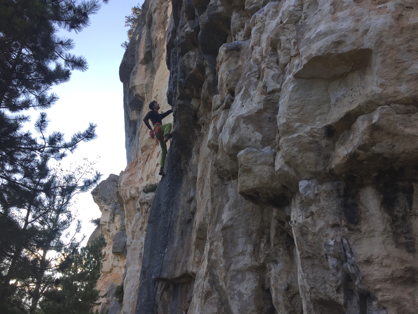 Giordano Renzani on Poseidone (7a+)
