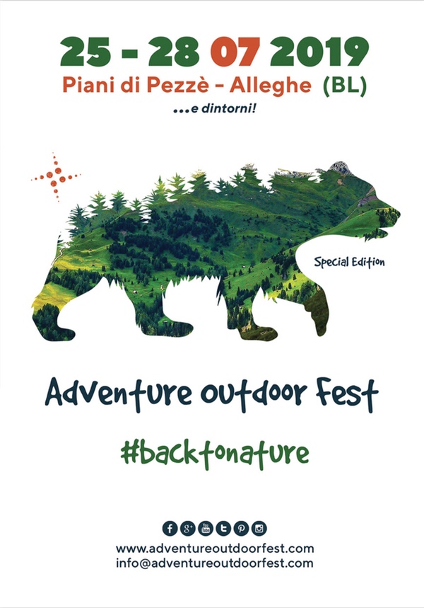Adventure Outdoor Fest, Dolomiti 25-28 Luglio 2019