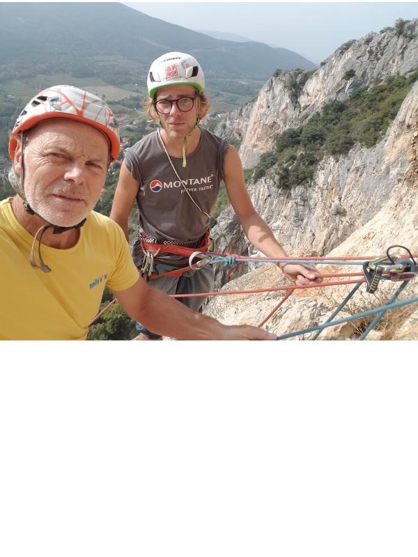Ètienne e Renato Bernard in sosta