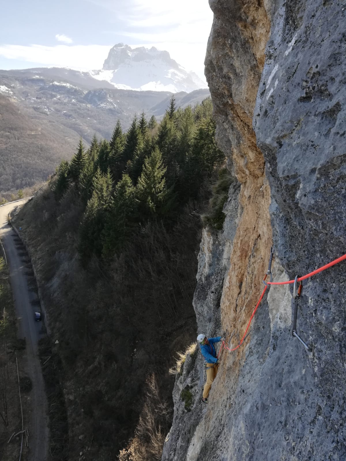 New climbing area in Fano Adriano