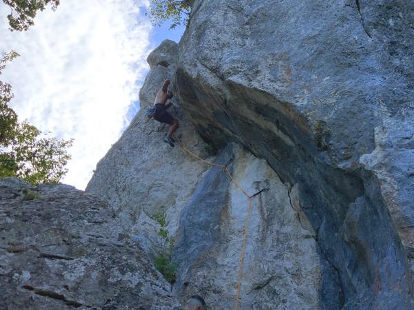 Americo Innocenzi on Il Gobbo (6a+)