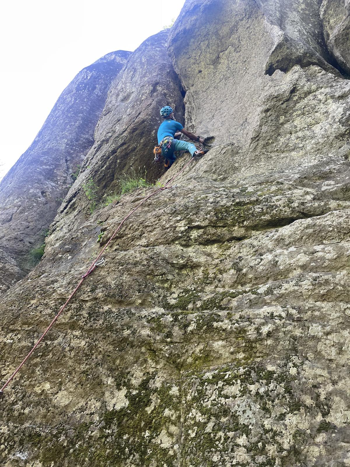 Soriano - Fonno della Botte: Davide Perini on Cannoccetti (6a)
