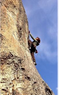 Giò Pozzoli on Almo Vagabondo (6b),