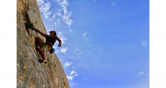 Andrea D'Addazio sent the first repeat of Genesi (8a+)
