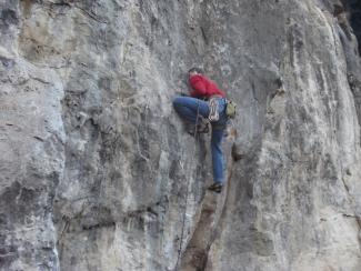 Maurizio Tufoni on Il ritorno (7a+)