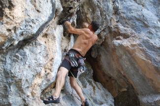 Gianni De Marchi on L'Urlo (7a)