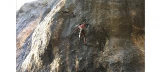 Andrea D'Addazio on La fine dell'Impero (8b+)