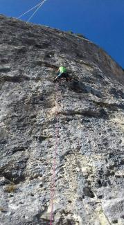 Frank Migliorati on Lady Hook (7b+)