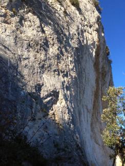 Moai, the rock wall