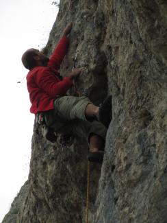 Gianluca Di Benedetto on Porno grande (6a+)
