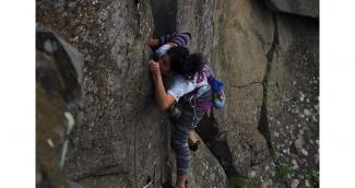 Viviana Smirnoff on Passera scopaiola (6a)