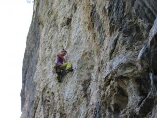 Claudia Donati on Presenze Invisibili (7b+)