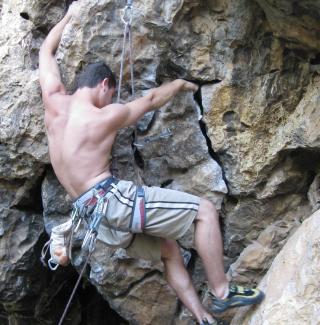 Kristian De Marchi on Quo (6b+)