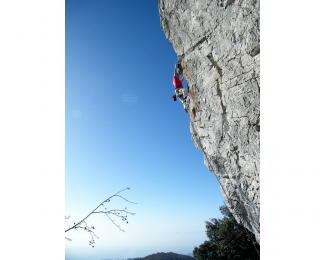 Guglielmo Fornari on Strapiombando (6b)