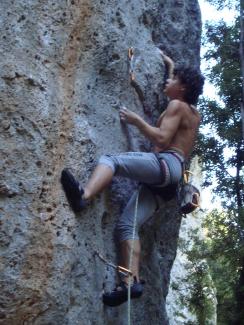 Kristian De Marchi on Wang (7a+)