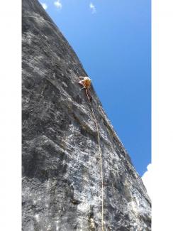 Francesco Poderini on Bonsai (7c+)