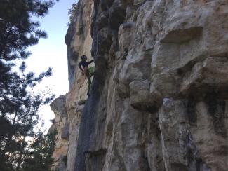 Giordano Renzani on Poseidone (7a+)