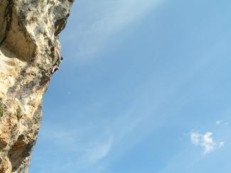 Biagio Mengoli on Zeus (6a+)