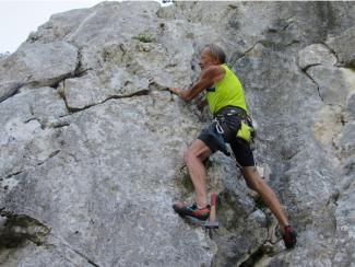 New route in Ponze (Umbria)