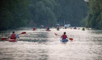 Padding down the Piave