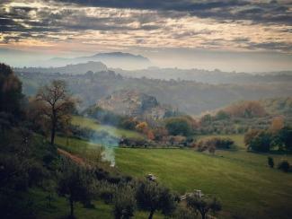 Sabina's hillsides in autumn.