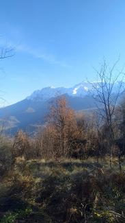 Placca del Tecchiaiolo: la vista sulla catena del Gran Sasso