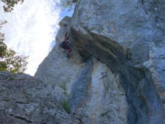 Americo Innocenzi on Il Gobbo (6a+)